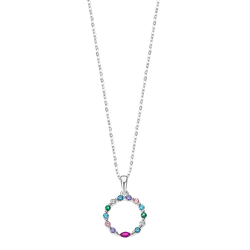 Colgante Plata Lotus LP3246-1/1 Aro Circonitas Multicolor