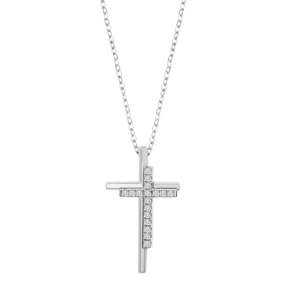 Colgante Plata Lotus LP3624-1/1 Cruz Circonitas