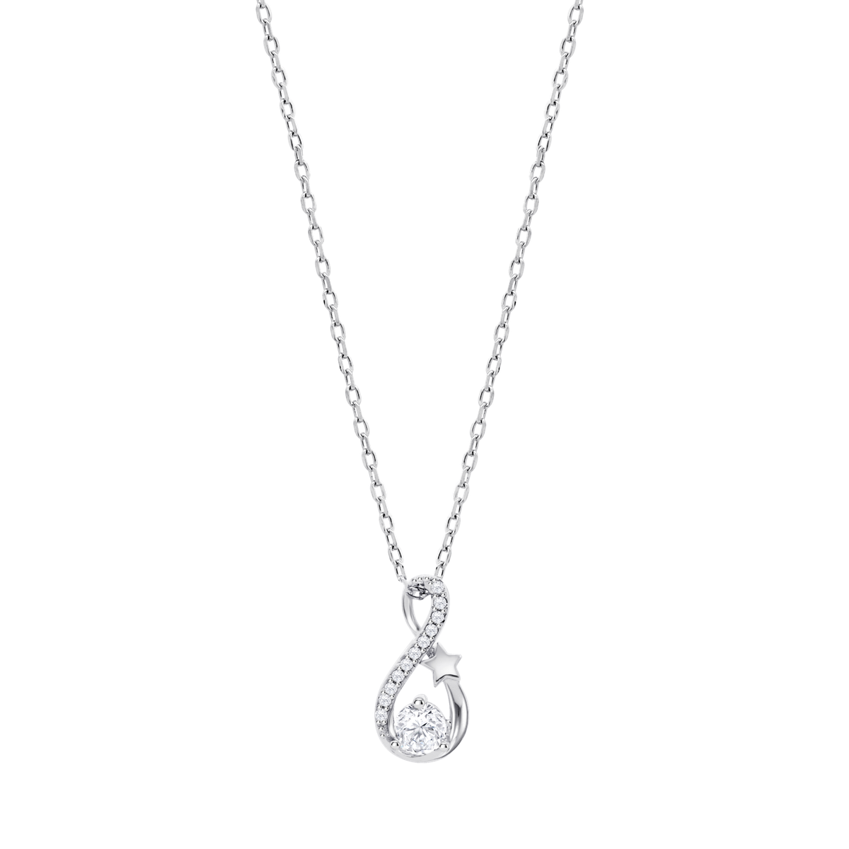 Colgante Plata Lotus LP3647-1/1 Infinito Circonitas