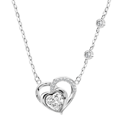 Colgante Plata Lotus LP3707-1/1 Corazones Circonitas