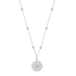 Colgante Plata Lotus LP3827-1/1 Sol Circonitas