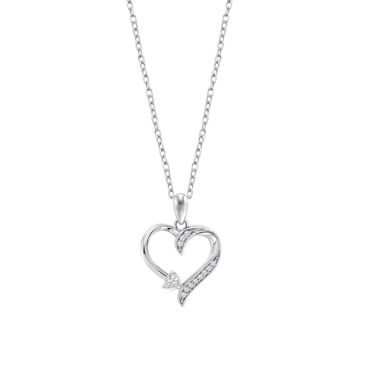 Colgante Plata Lotus LP3916-1/1 Corazón Circonitas