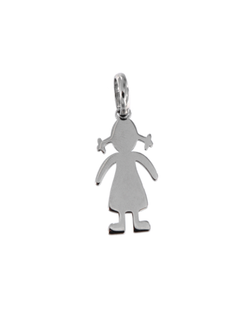Colgante Plata Mujer PCOL10/P Niña En Brillo Pequeña