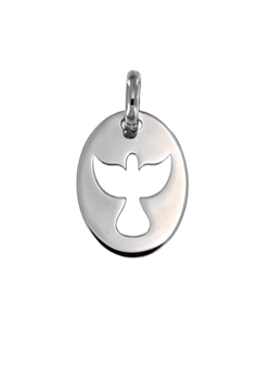 Colgante Plata Mujer PCOL16/G Paloma Calada En Brillo