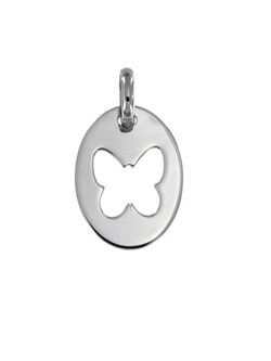Colgante Plata Mujer PCOL18/P Mariposa Calada En Brillo Pequeña