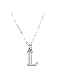 Colgante Plata Mujer PCOL2/L Letra L Lisa