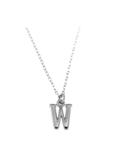 Colgante Plata Mujer PCOL2/W Letra W Lisa