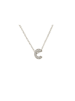 Colgante Plata Mujer PCOL3/C Letra C Circonitas