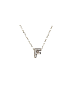 Colgante Plata Mujer PCOL3/F Letra F Circonitas