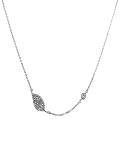 Colgante Plata Mujer PGAR784 Hoja Circonitas