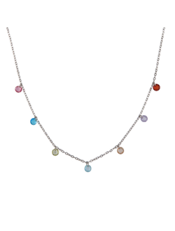 Colgante Plata Mujer PGAR822 Circonitas Multicolor