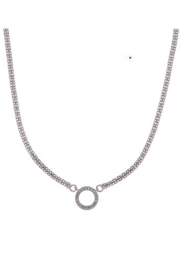 Colgante Plata Mujer PGAR884 Aro Circonitas