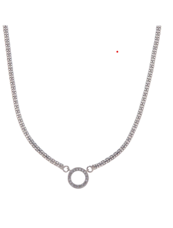 Colgante Plata Mujer PGAR884 Aro Circonitas