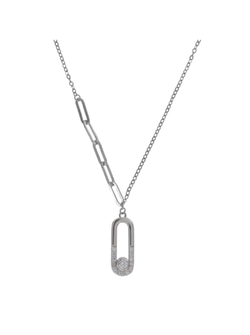 Colgante Plata Mujer PGAR891 Óvalo Circonitas