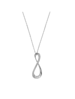 Colgante Plata Mujer PSET194/3 Infinito En Brillo