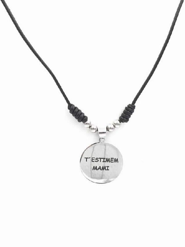 Colgante plata  señora rodiado