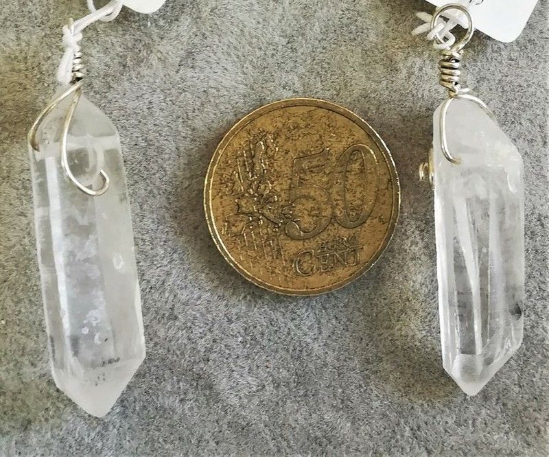 Colgante punta de Cuarzo natural