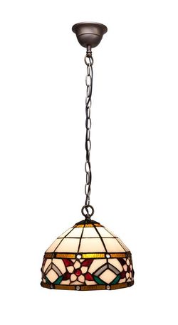 Colgante techo con cadena Tiffany Serie Museum diámetro 20cm