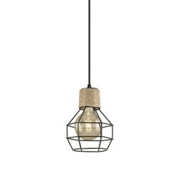 Colgante Trena Negro 1 X 60W E-27