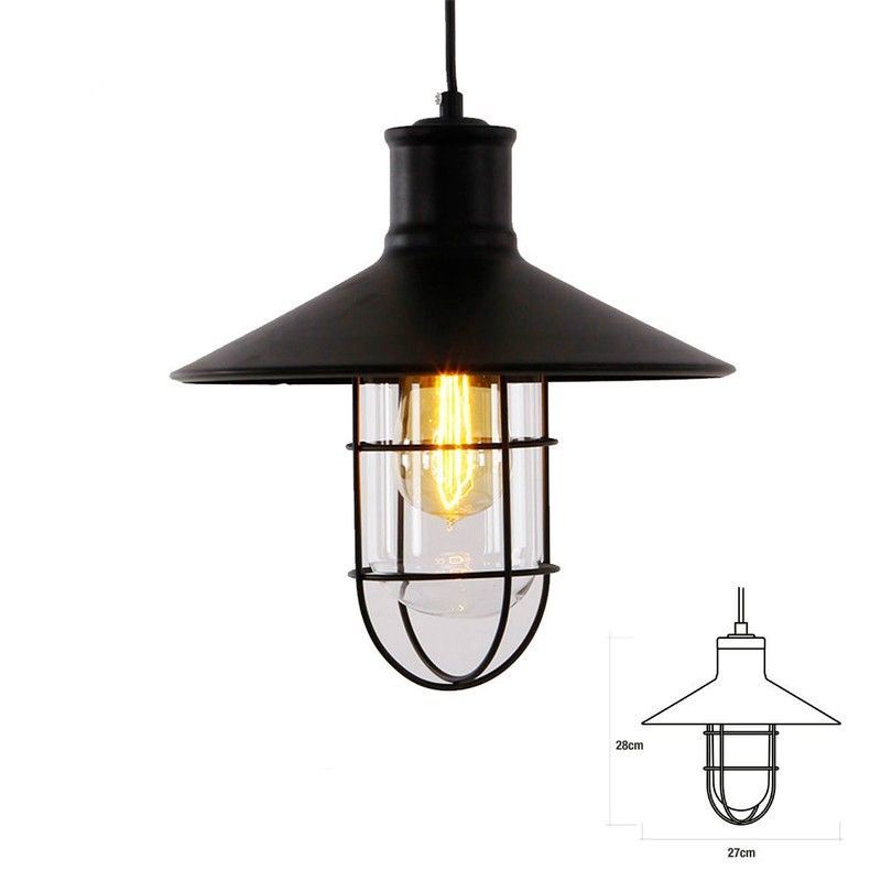 Colgante vintage e27 60w - 28x27cm