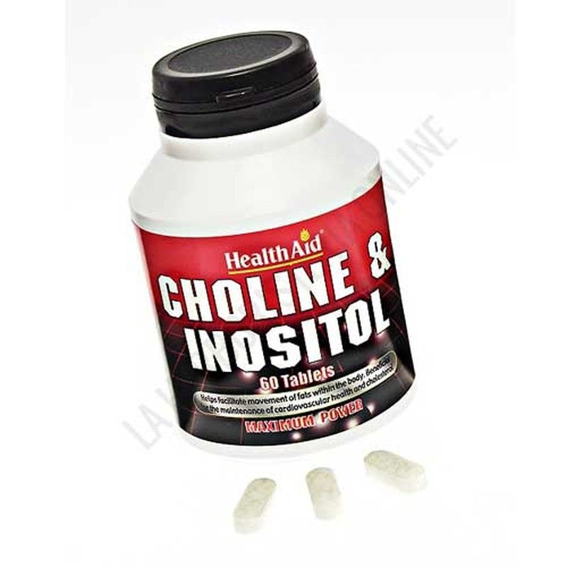 Colina/Inositol 250mg/250mg 60 Comprimidos Health Aid