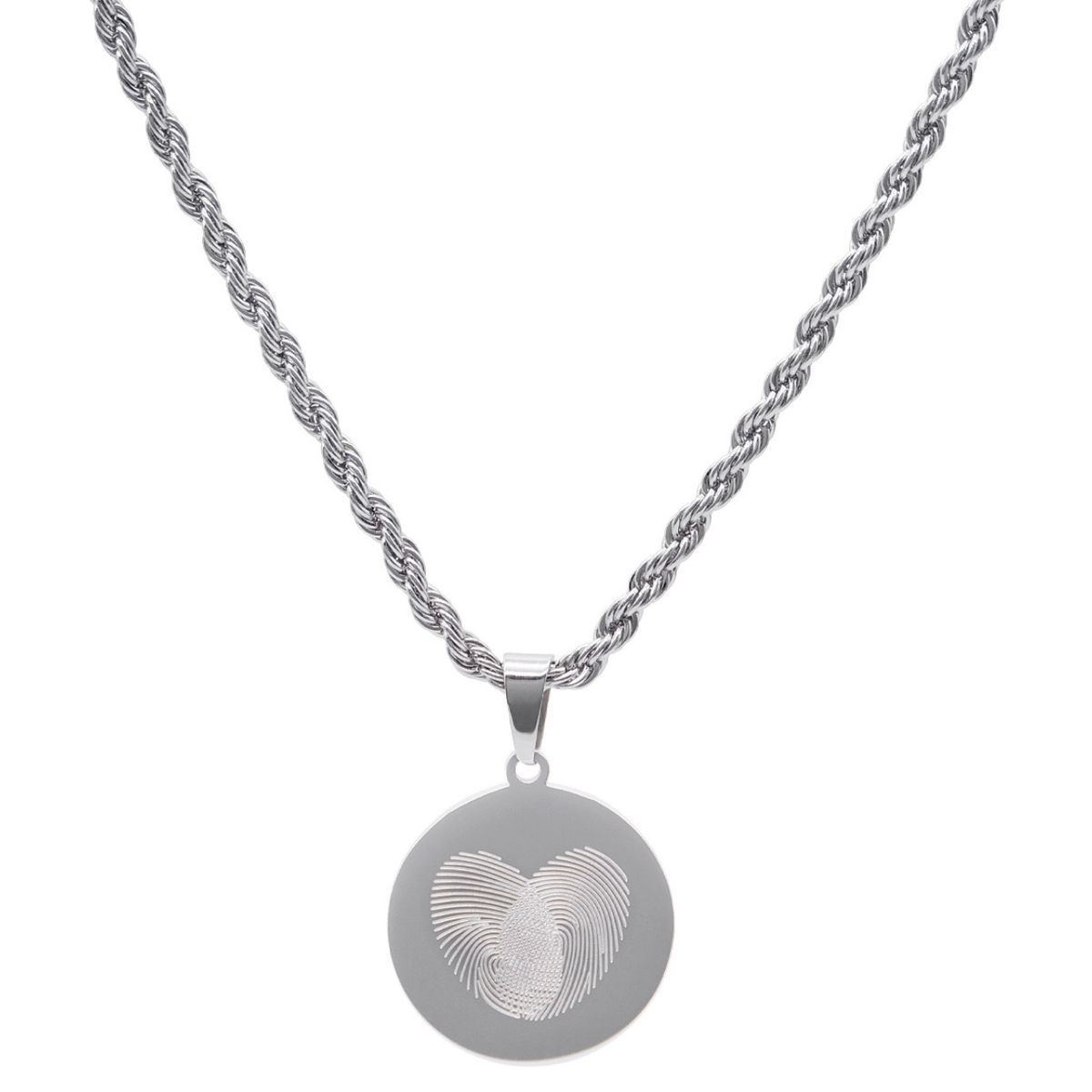 Collar AMEN-EMOTION acero con corazón y esmalte. EMACCLTOB3