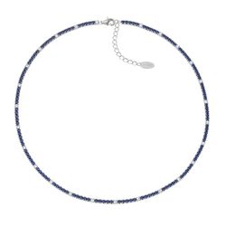 Collar AMEN Tennis Mania circonitas azules y blancas. CLT2BBLB