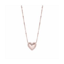 Collar Bronce Rosa N24013PP Colgante Corazon Circonitas