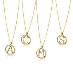 Collar LECARRÉ de oro inicial C. GD102OA-C