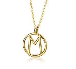 Collar LECARRÉ de oro inicial M. GD102OA-M