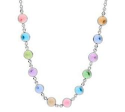 Collar Liska Plata LSW2256CL Cristales Multicolor