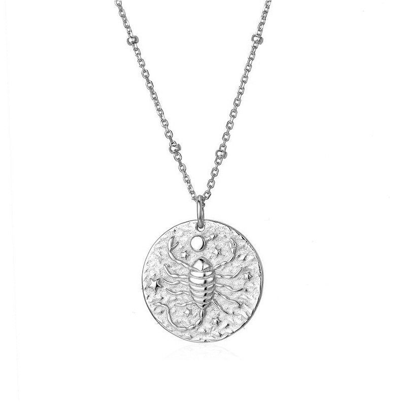 Collar Plata 55+5cm CO00468RH Zodiaco Escorpio