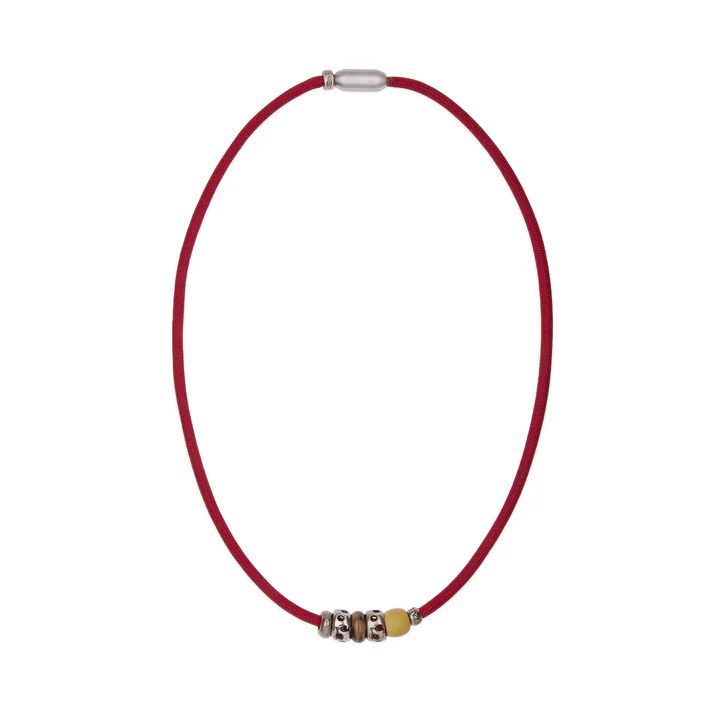 Collar/Pulsera Plata de Palo de Nylon colección Rocío pieza multifuncional