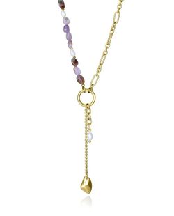 Collar Viceroy Acero Dorado 38,5+5cm Mujer 14201C01012 Perlas Piedras