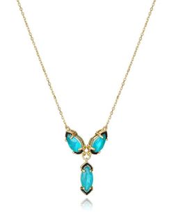 Collar Viceroy Plata Dorada 42+3cm Mujer 2304C100-52 Cristales Verdes