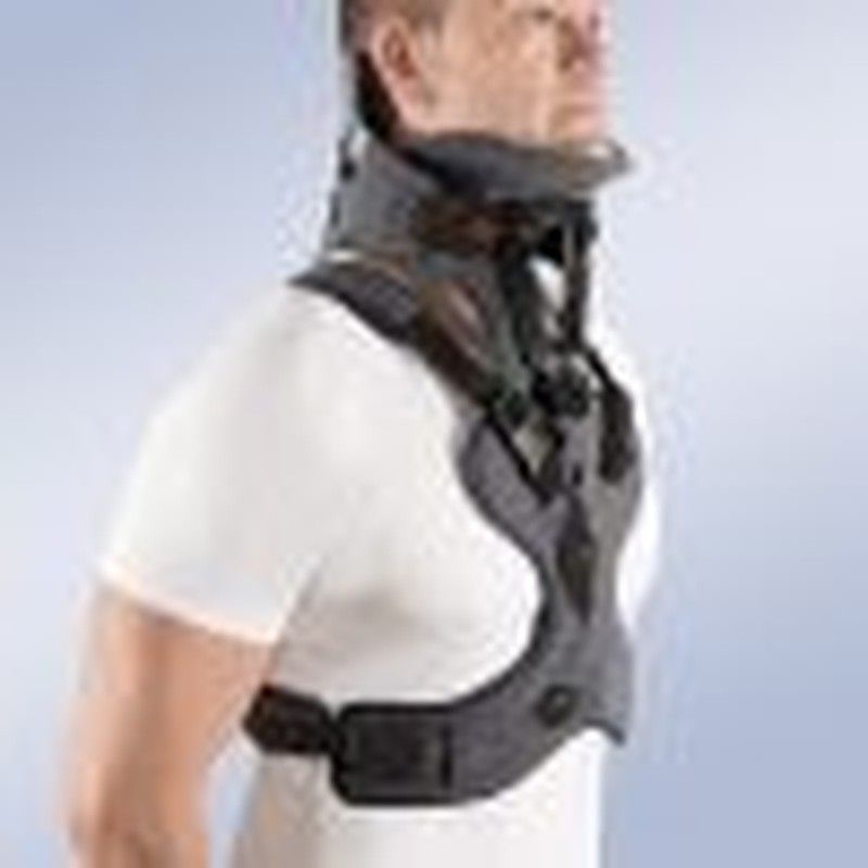 Collarín Cervical Bivalvo con soporte torácico. Tipo SOMI MINERVA