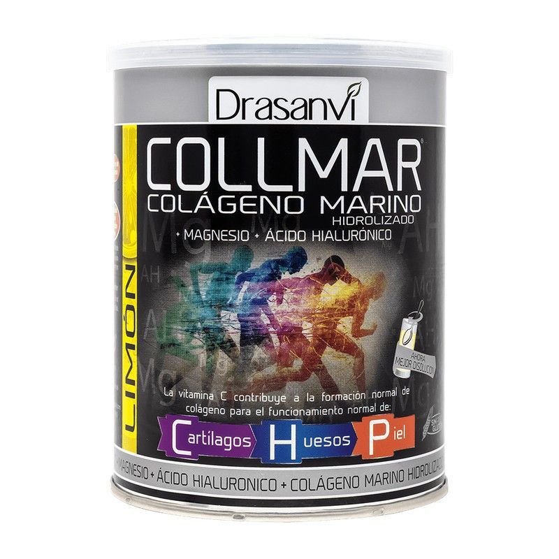 Collmar colágeno Marino + Magnesio y Ac. hialurónico 300g limón de Drasanvi