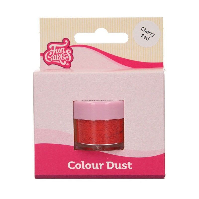 Colorante polvo dust rojo cereza funcakes