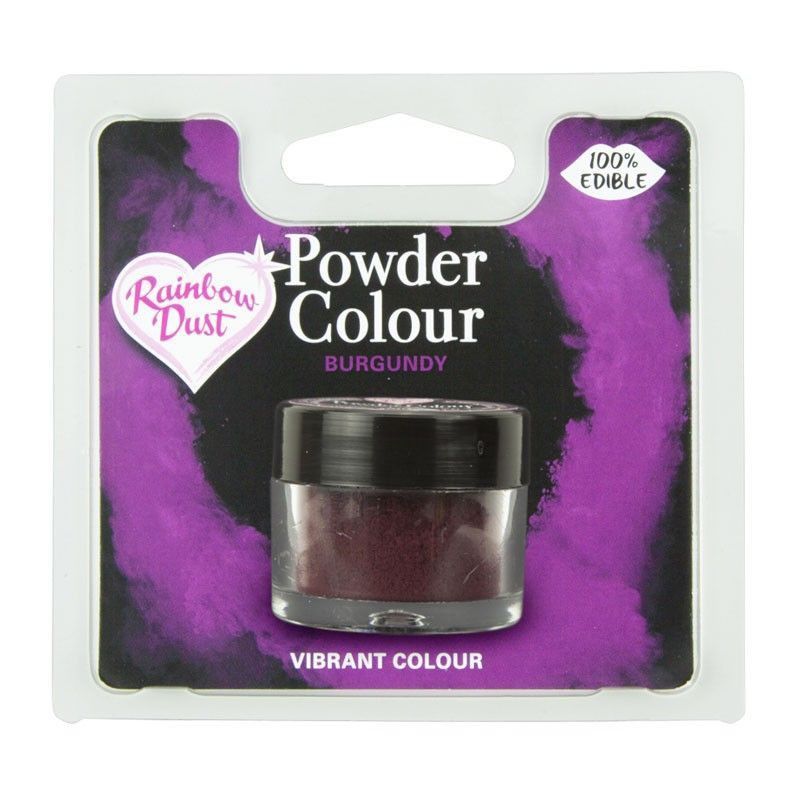 Colorante polvo powder borgoña rainbow dust