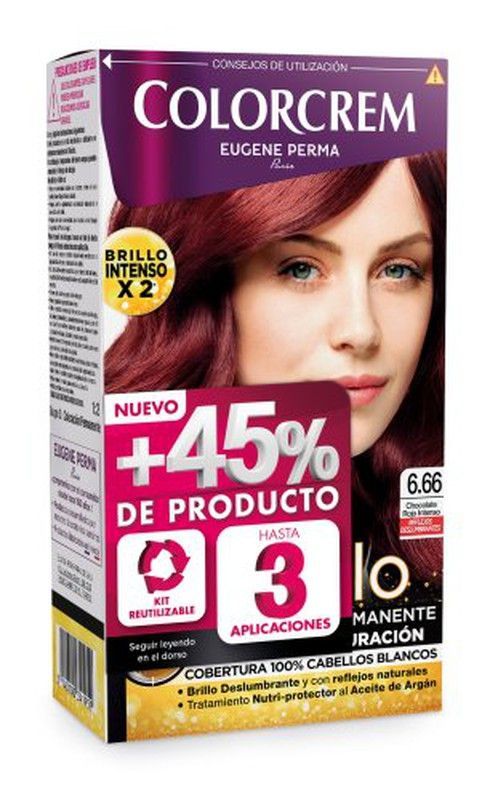 Colorcrem N. 6.66 +45% Chocolate Rojo