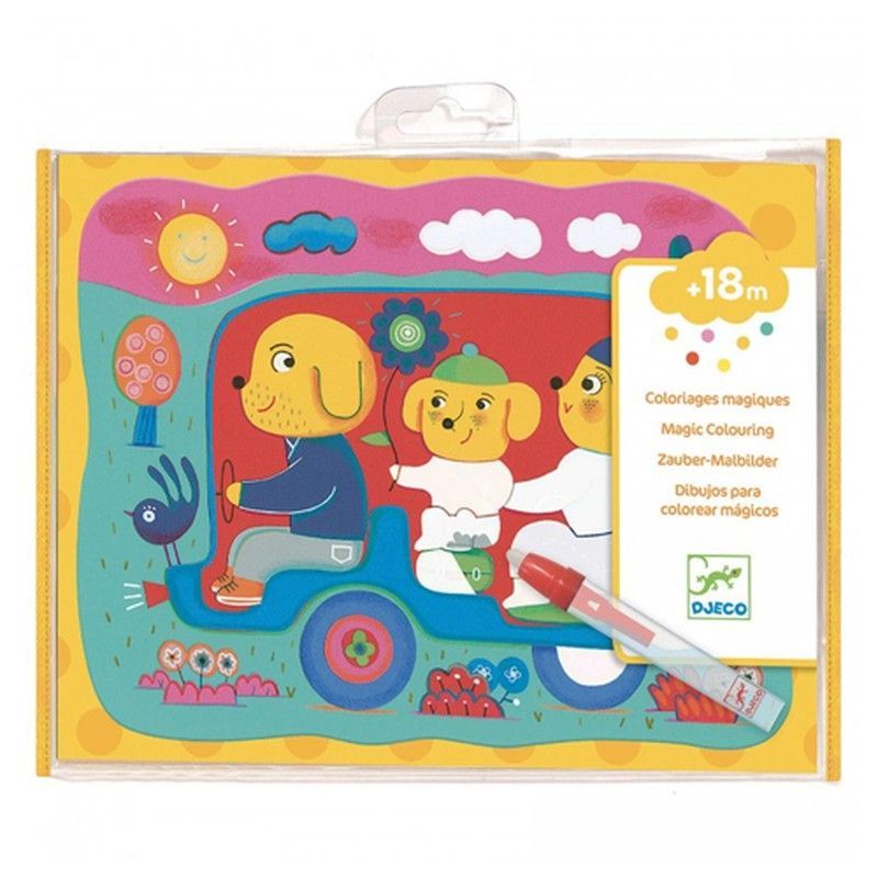 Colorea Mágico - Escondido En Camino - Djeco