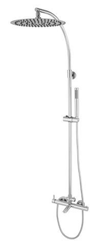 COLUMNA BAÑERA MONOMANDO TUBO AJUSTABLE CARTUCHO CERAMICO