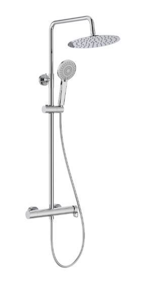 Columna de ducha monomando Roca Vega Plus Round