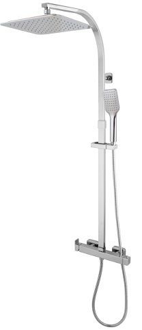 COLUMNA EXTENSIBLE CUADRADA MONOMANDO CARTUCHO CERAMICO