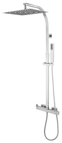 COLUMNA EXTENSIBLE CUADRADA MONOMANDO CARTUCHO CERAMICO