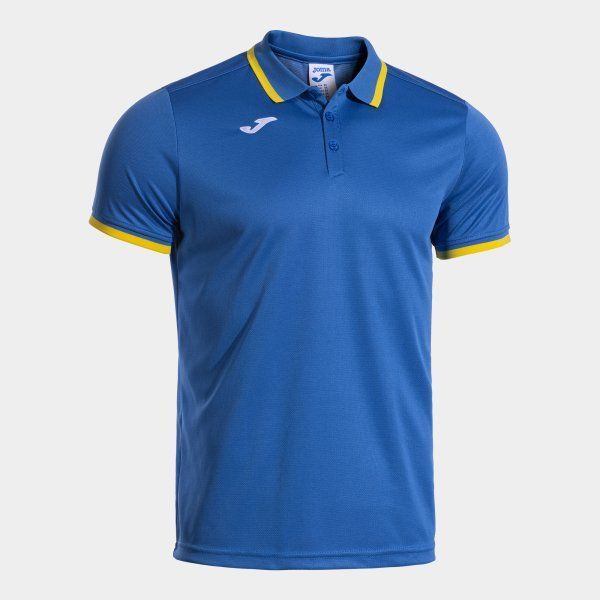 Combi Premium Short Sleeve Polo Royal Blue Yellow