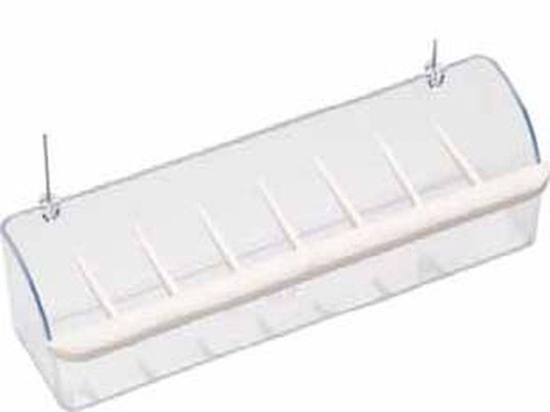 Comedero interior con rastrillo para pájaros