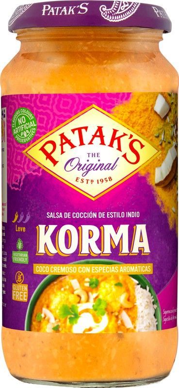 Comida India Salsa Korma 450G Sp Patak´S