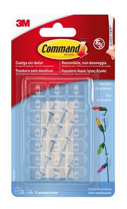 Command Ganchos Decorativos Transp. (20)