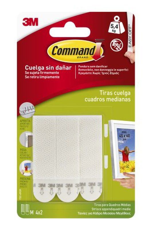 Command Tira Cuelga Cuadros 5,4 Kg (4X2)